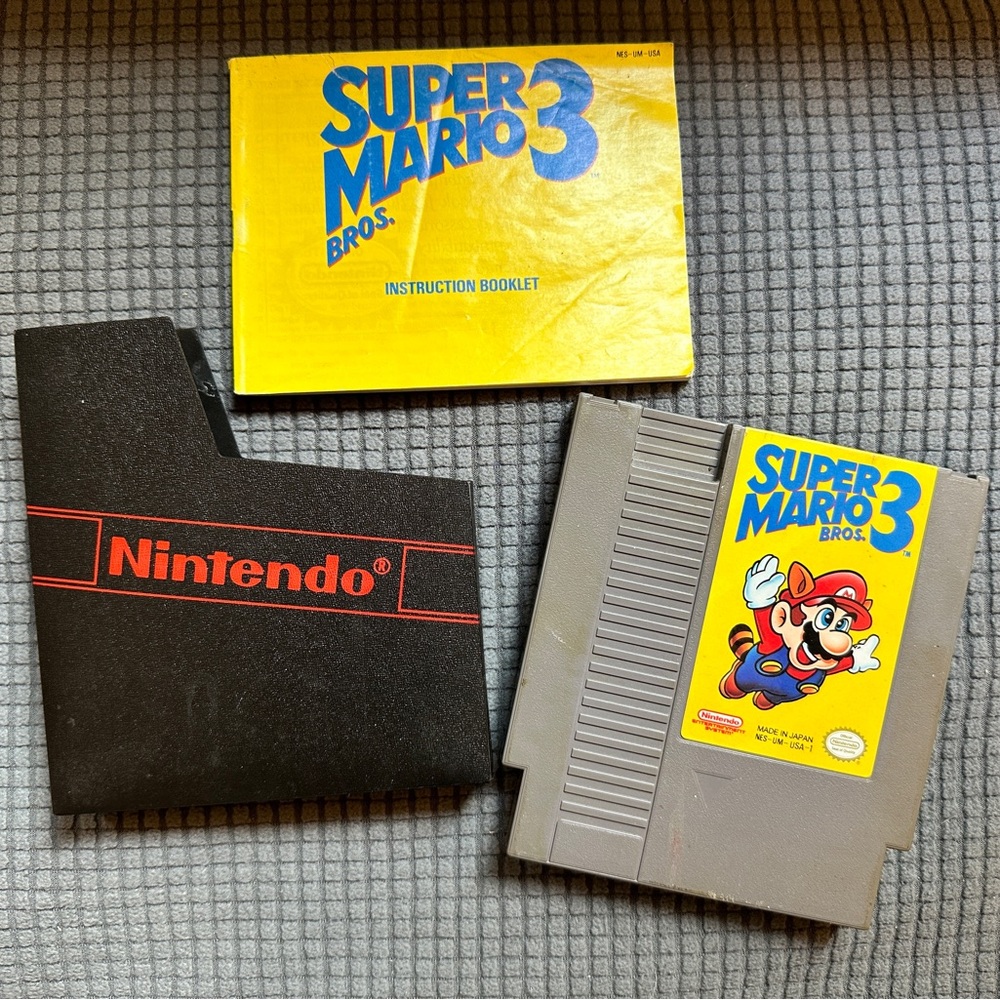Super Mario 3 for NES original vintage game
